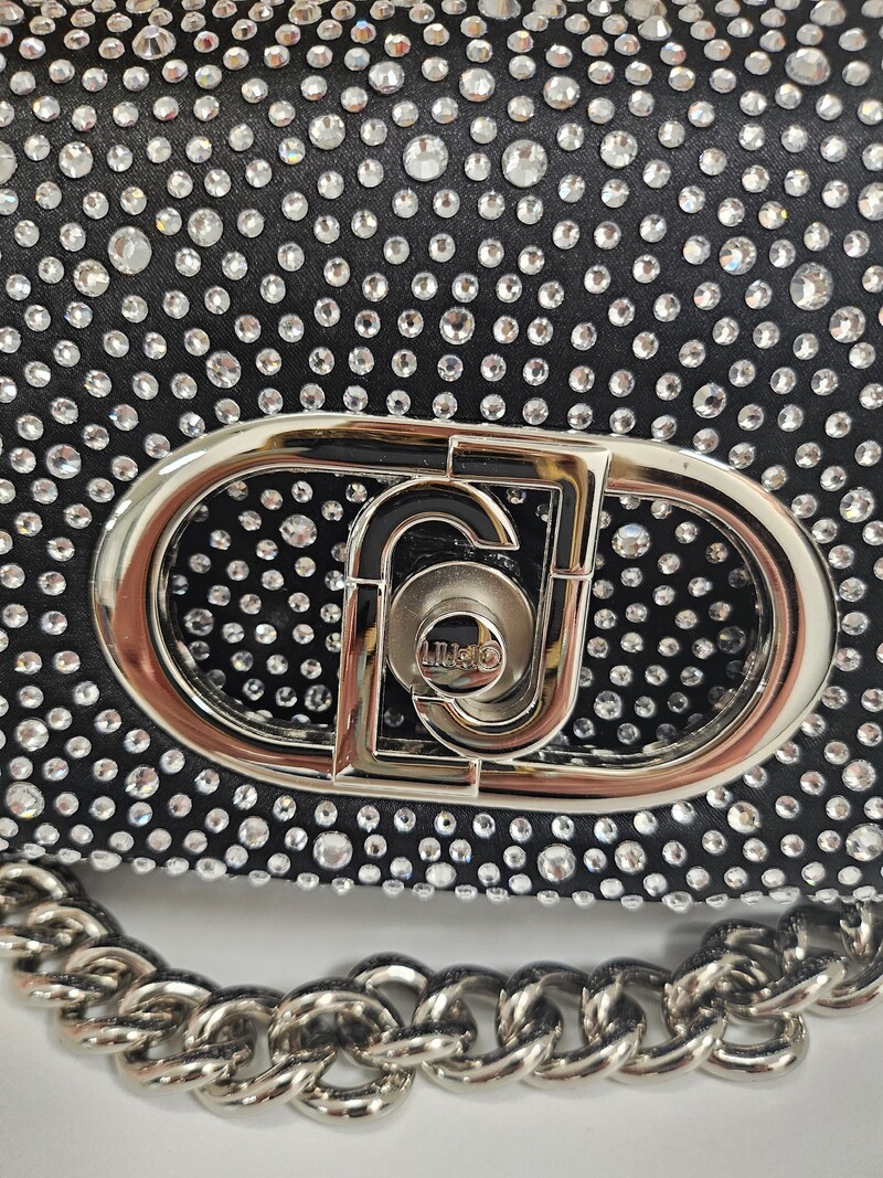 Crossbody Lapuffy Diamonds black Liu Jo 1831