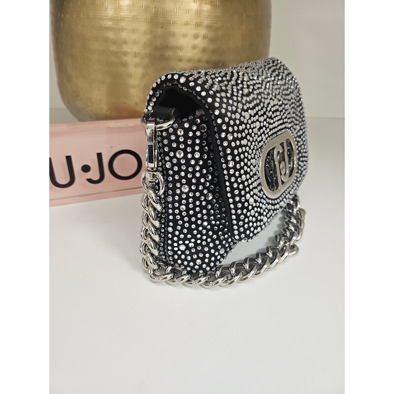 Crossbody Lapuffy Diamonds black Liu Jo 1831