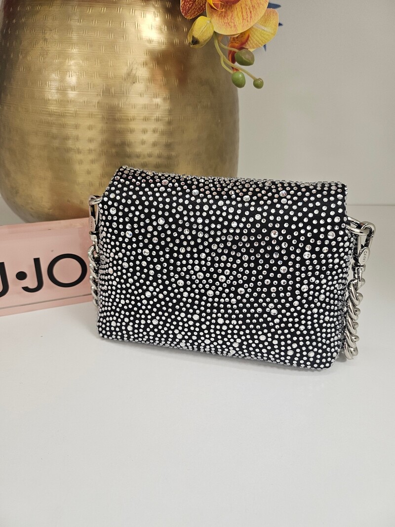 Crossbody Lapuffy Diamonds black Liu Jo 1831