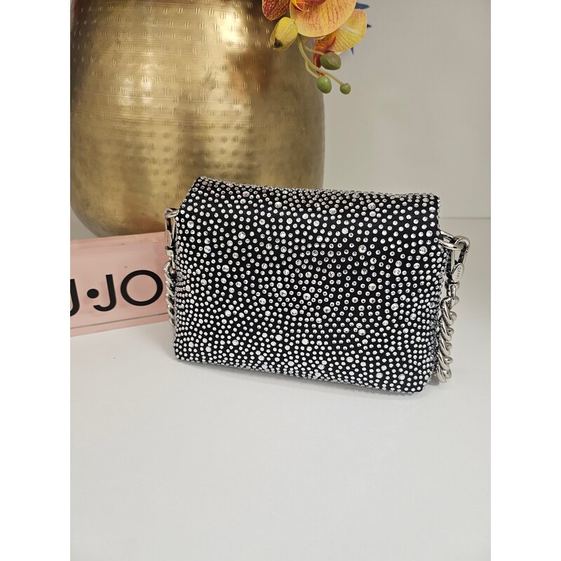 Crossbody Lapuffy Diamonds black Liu Jo 1831