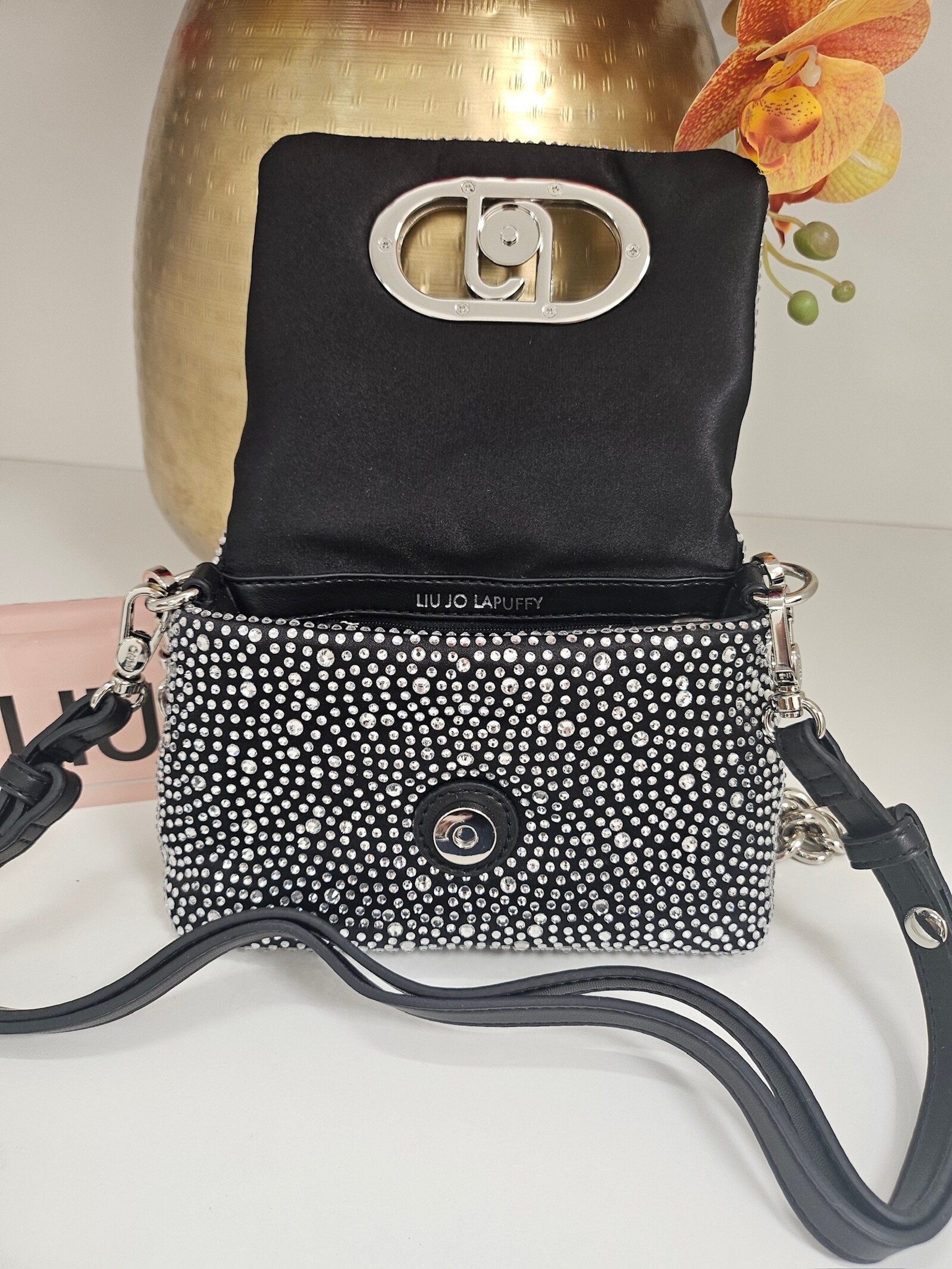 Liu-Jo Crossbody Lapuffy Diamonds black Liu Jo 1831