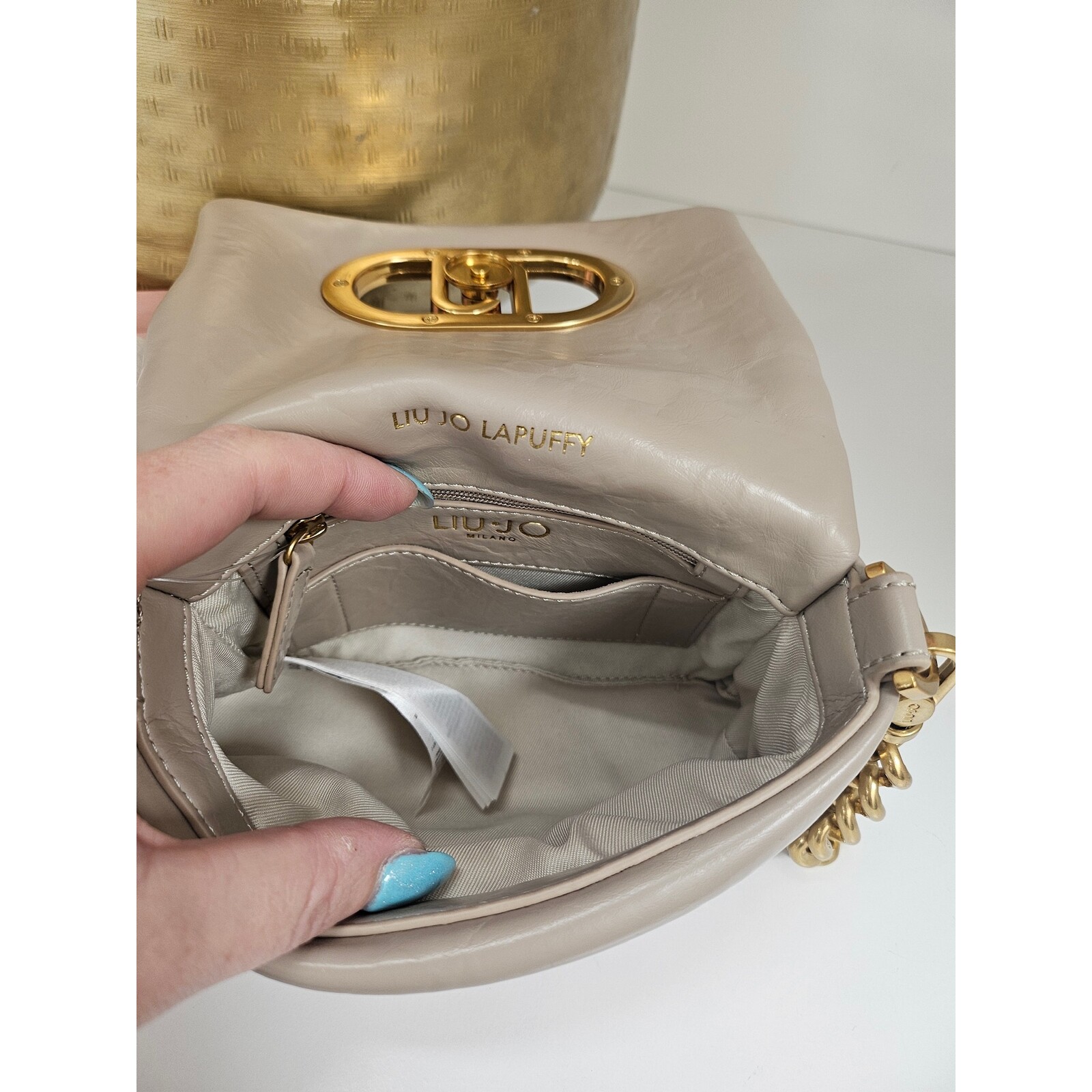 Liu-Jo Crossbody bag Lapuffy Dark Sand Liu jo 1829