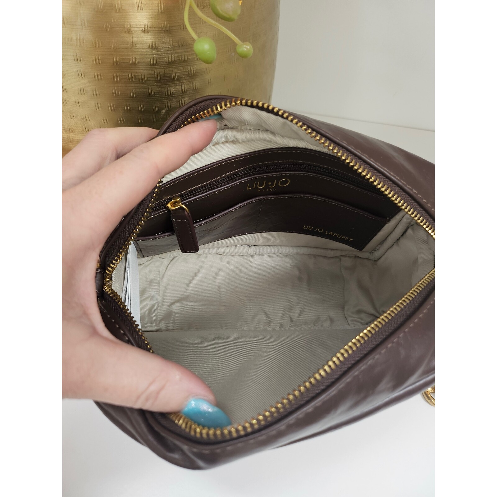 Liu-Jo CameraBag Lapuffy  choco Liu jo 1825