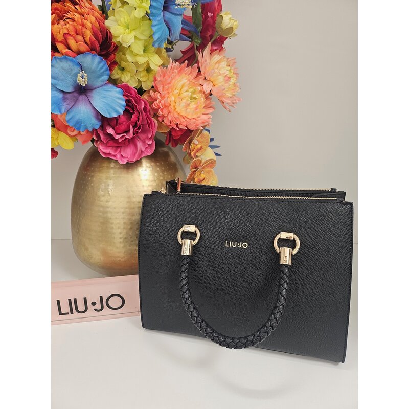 Satchel Bag Manh Black Liu Jo 1821