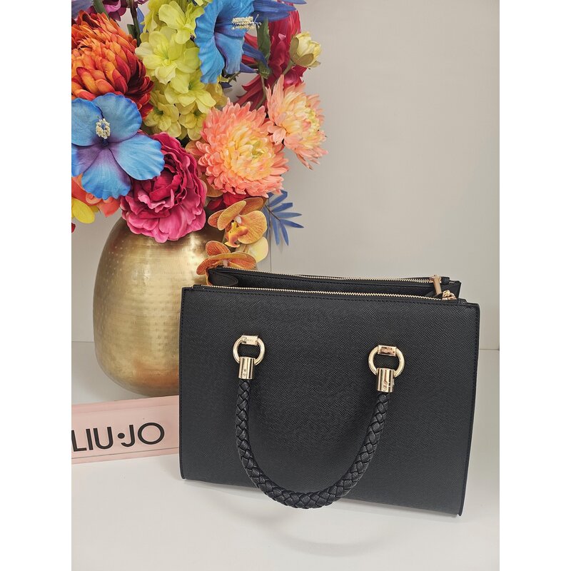 Satchel Bag Manh Black Liu Jo 1821