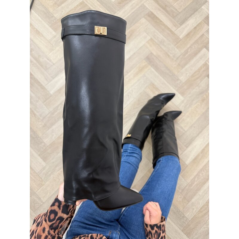 Long Boots Fenna Leder Black 52168