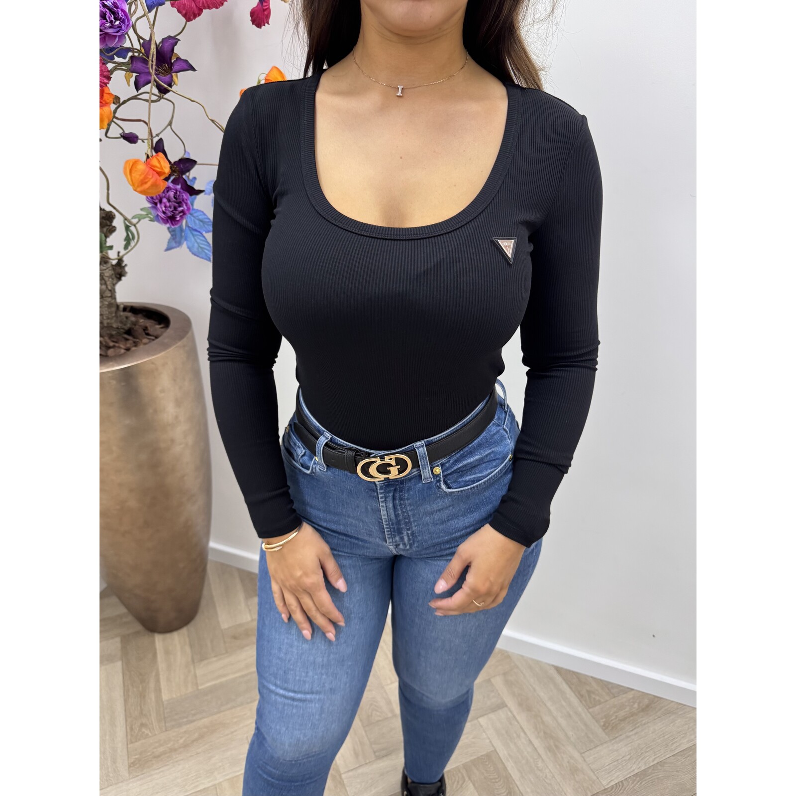 Guess Rib Top Colette black Guess 819