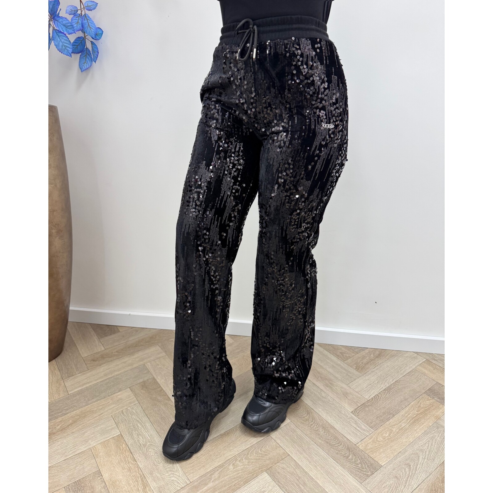 Guess Pants Sequins Black Guess 864