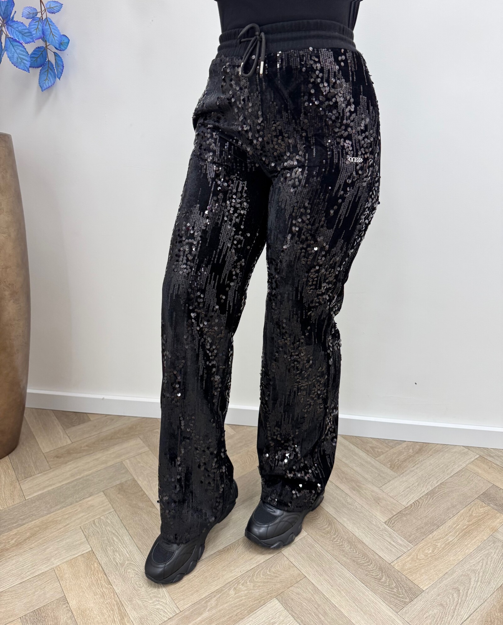 Guess Pants Sequins Black Guess 864