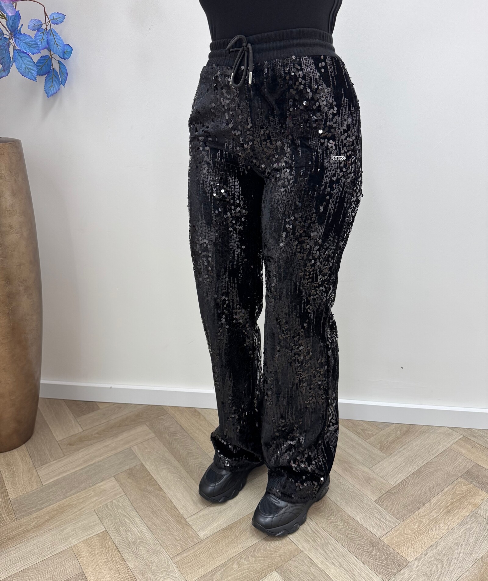 Guess Pants Sequins Black Guess 864