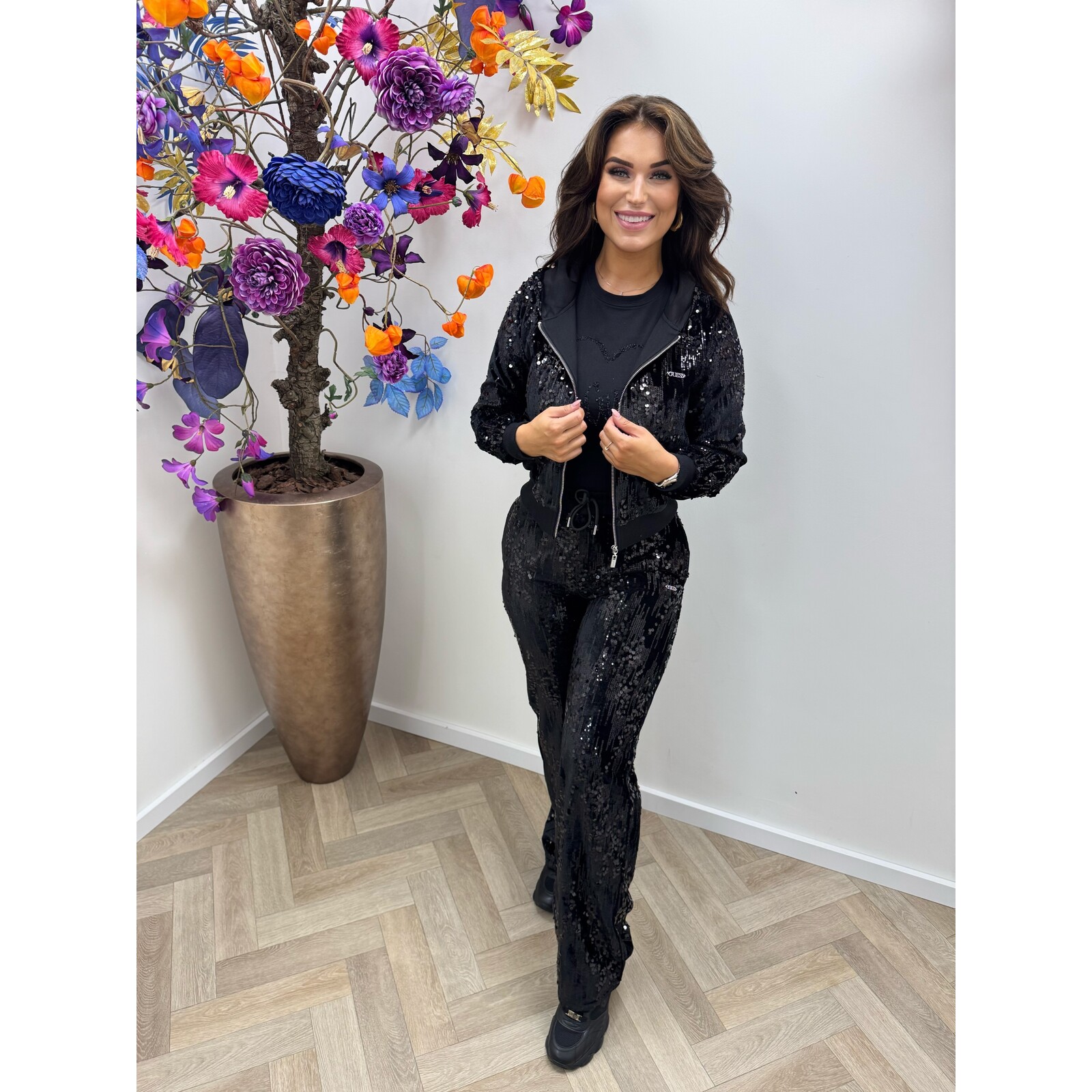 Guess Jacket Sequin Black Guess 860