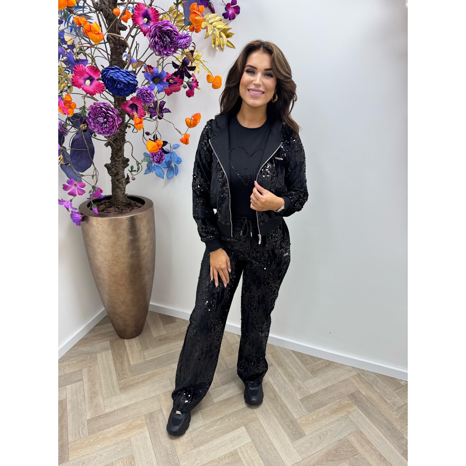 Guess Jacket Sequin Black Guess 860