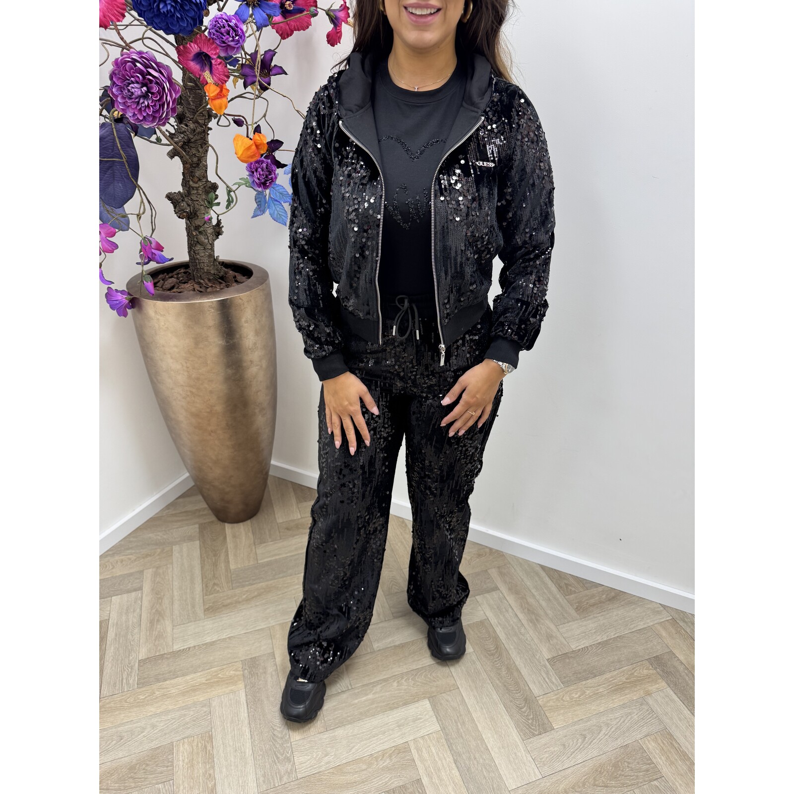 Guess Jacket Sequin Black Guess 860