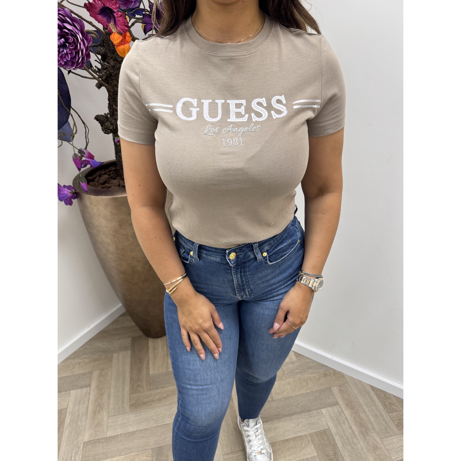 Guess T-Shirt Bibia Taupe Guess 874
