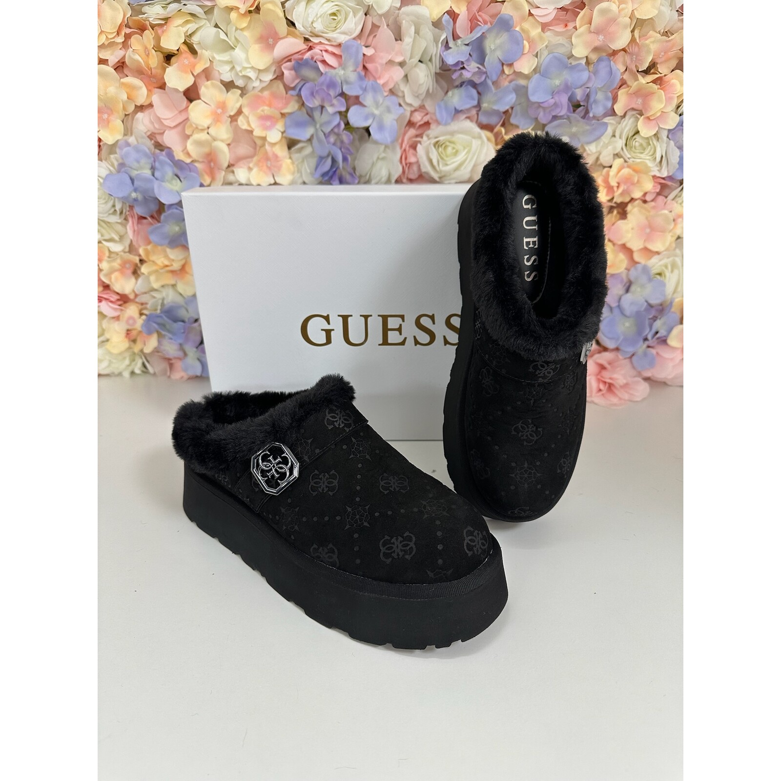 Guess Instap boots Fake Fur Black Guess 930