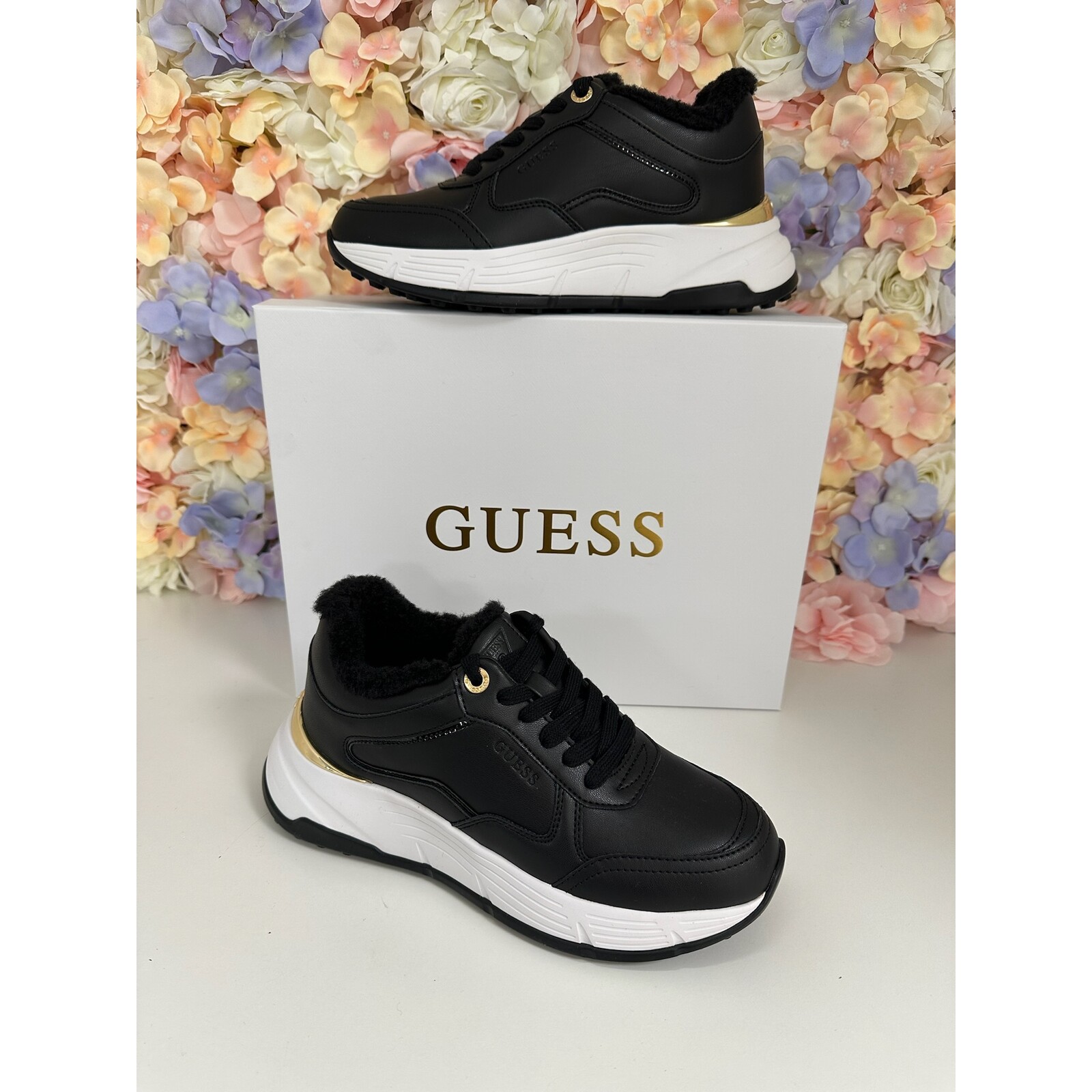 Guess Sneakers Leder Teddy Black Guess 932