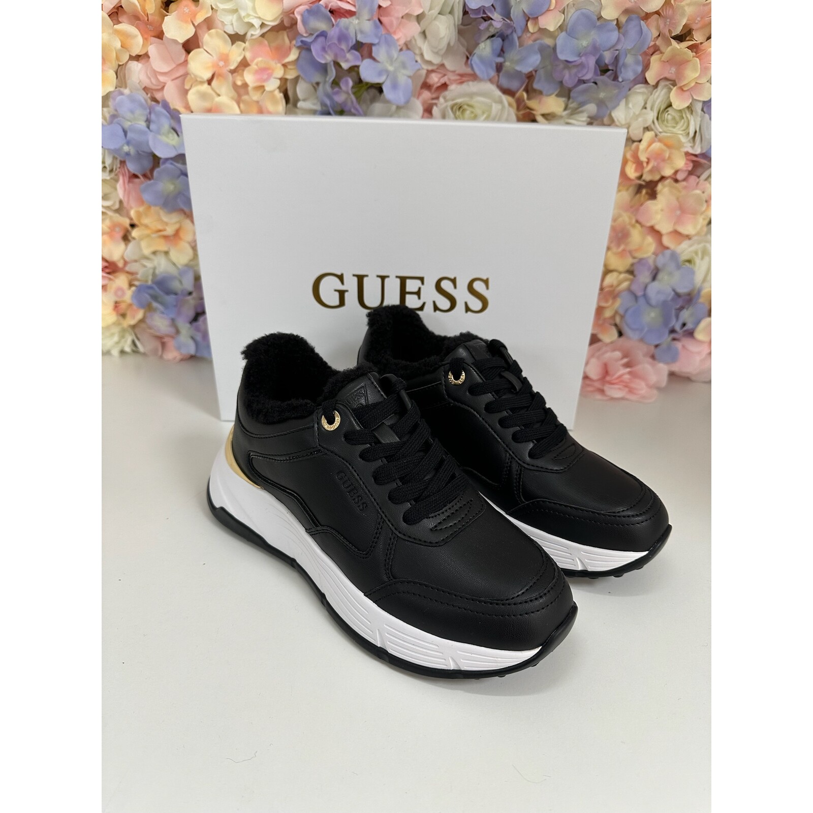 Guess Sneakers Leder Teddy Black Guess 932