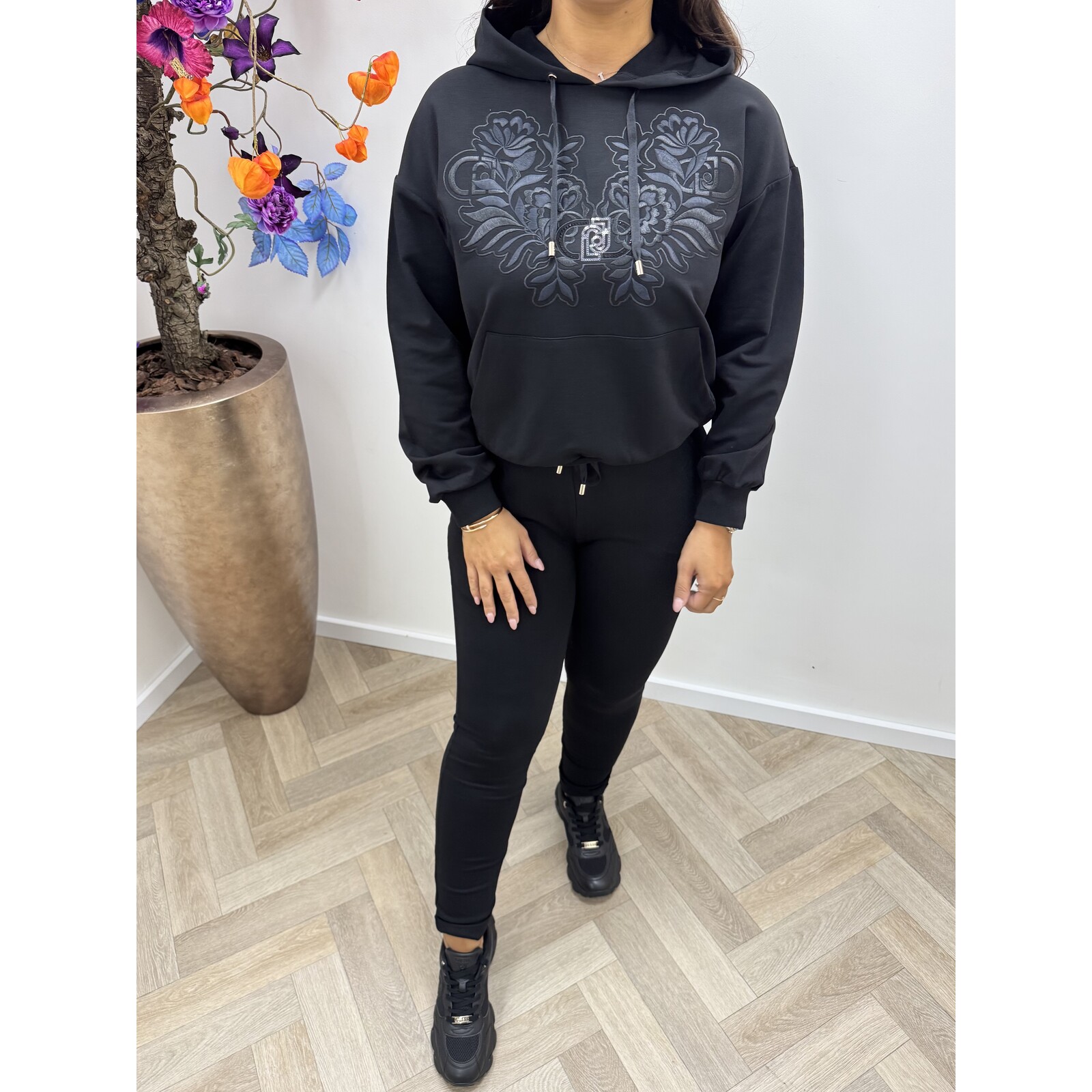 Liu-Jo Hoodie  Ecs Felpa Aperta Nero Liu Jo 1763