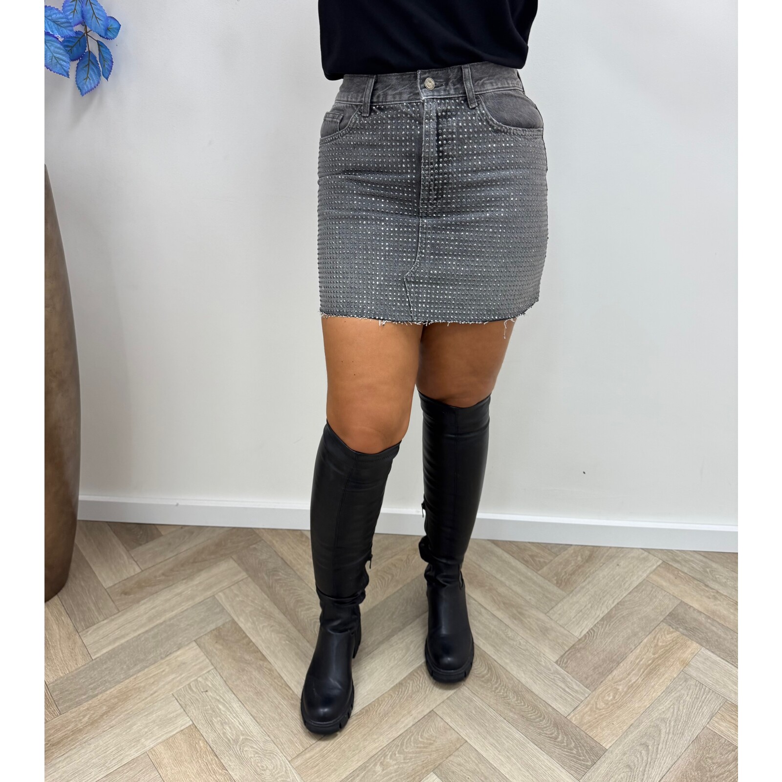 Liu-Jo Skirt Denim  Mini Superstars  Grey Liu Jo 1789