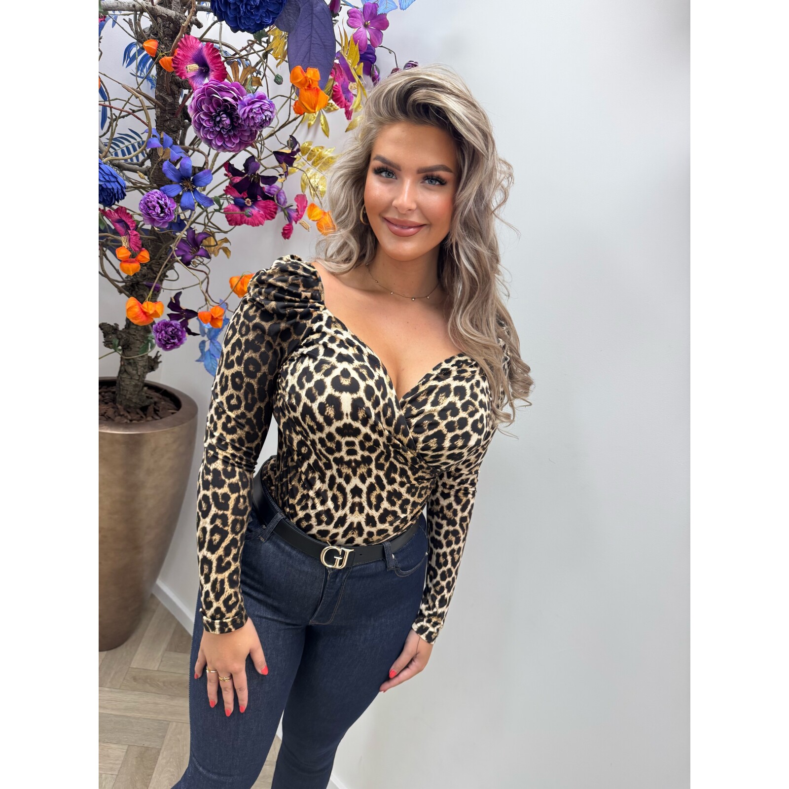 Travel Top Heart By Swan HS9813 Leopard