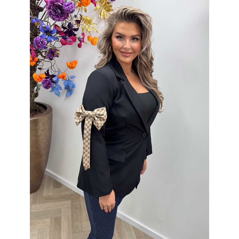 Blazer Designer Strik Black