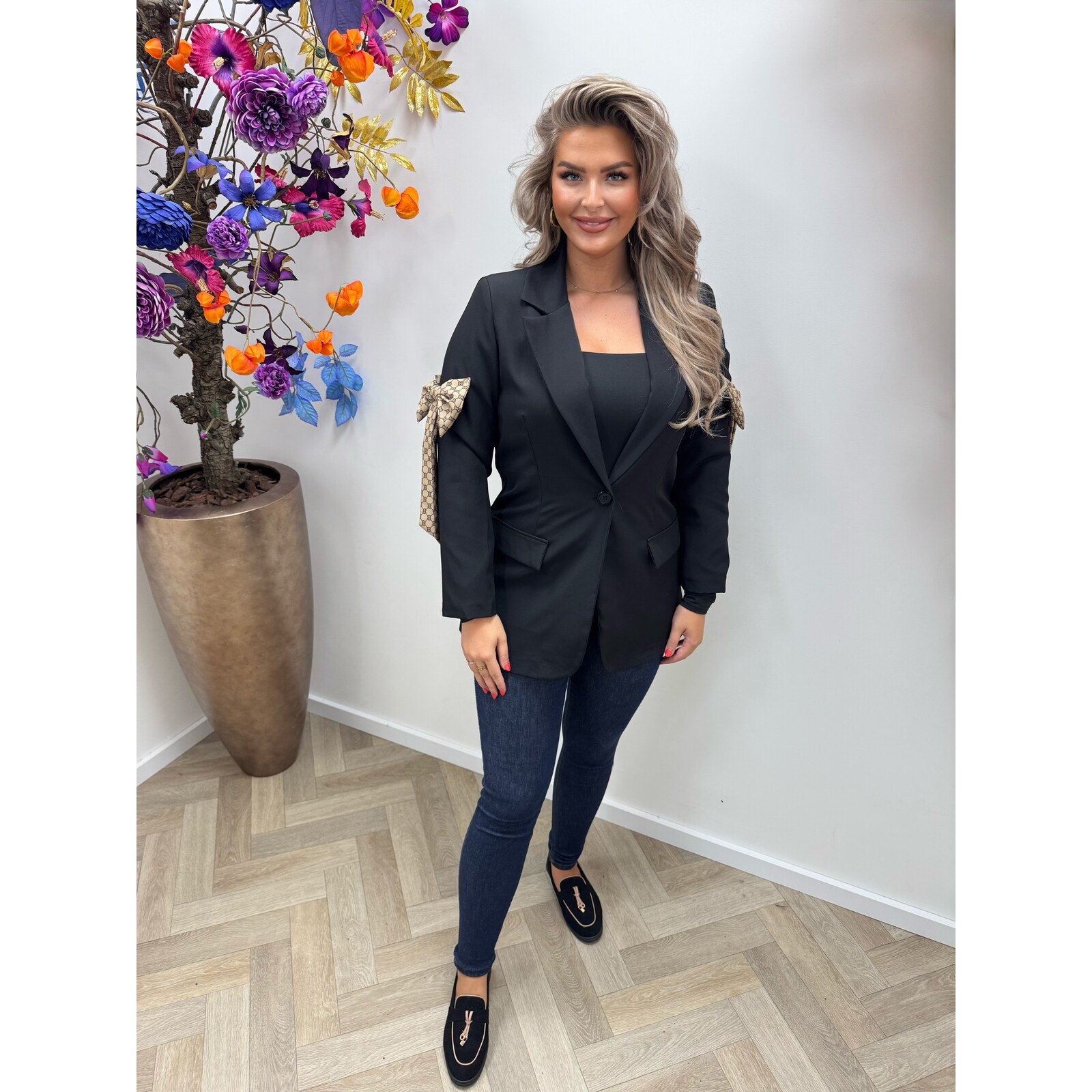 Blazer Designer Strik Black