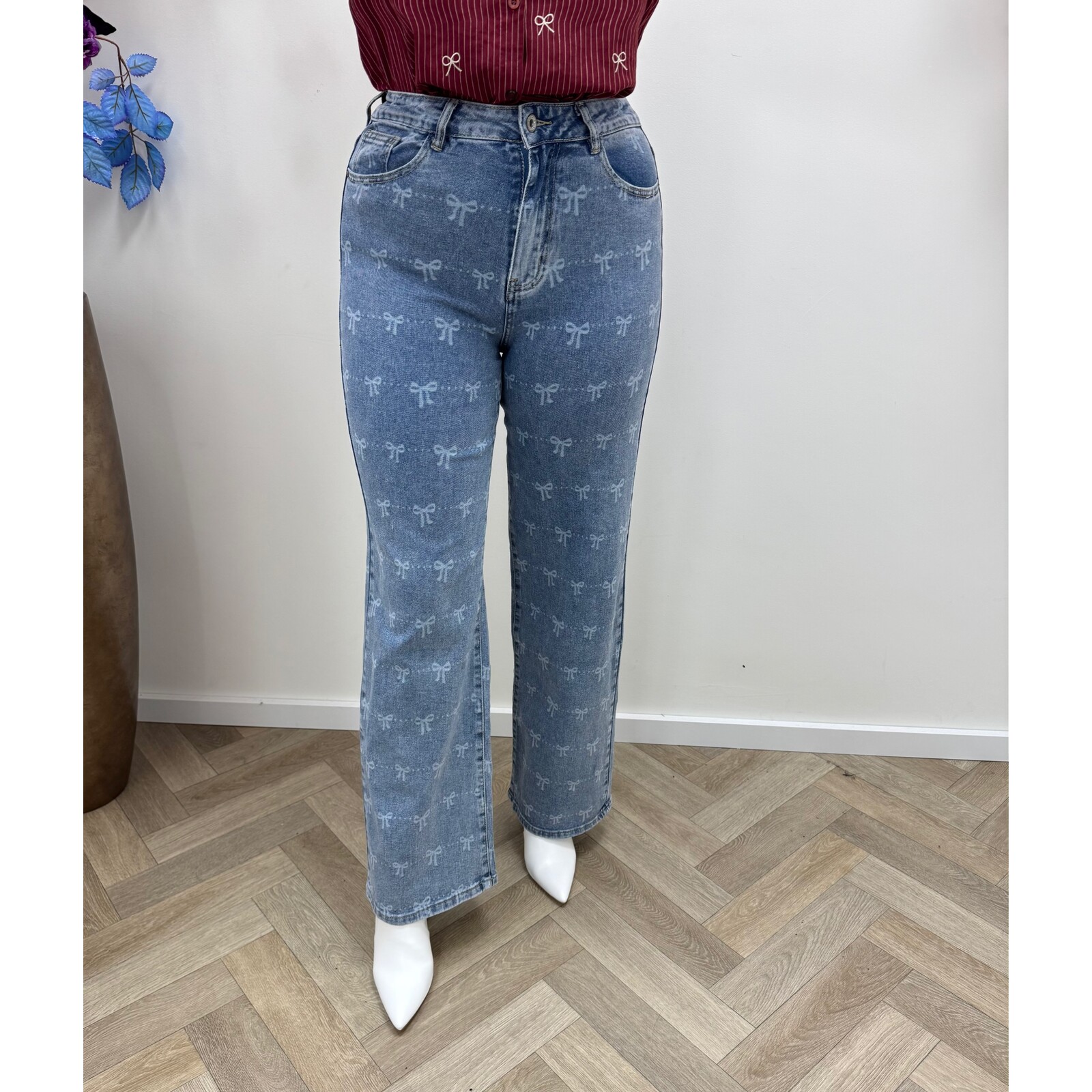 Jeans Strikjes Hello Miss Blue HM6748