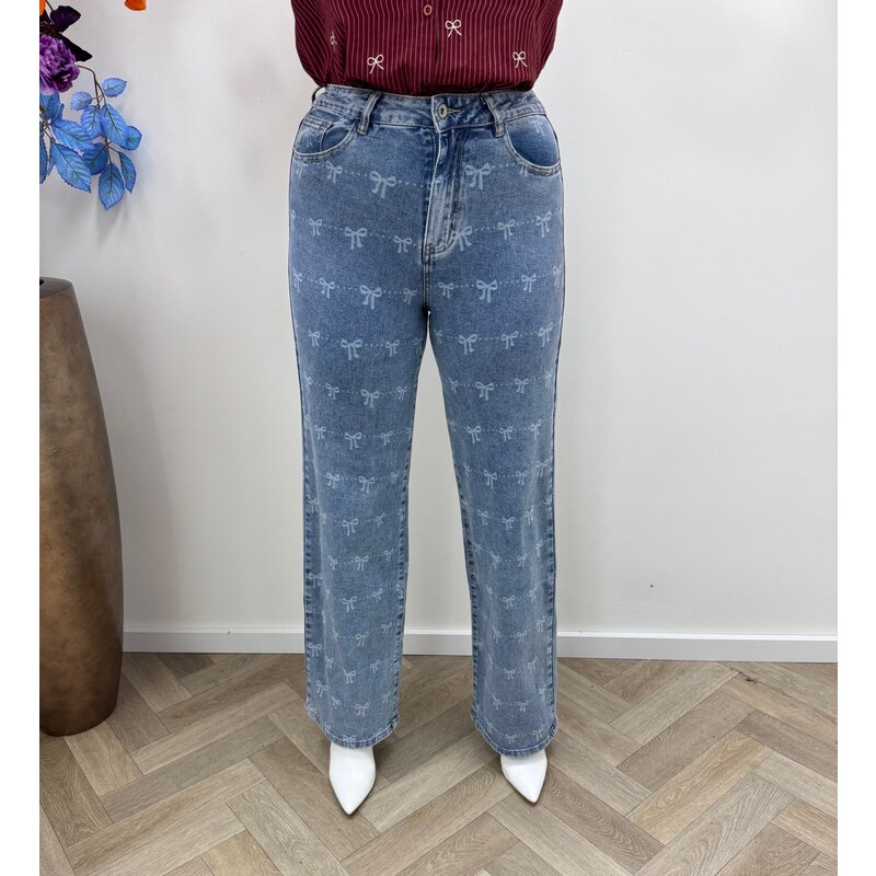 Jeans Strikjes Hello Miss Blue HM6748