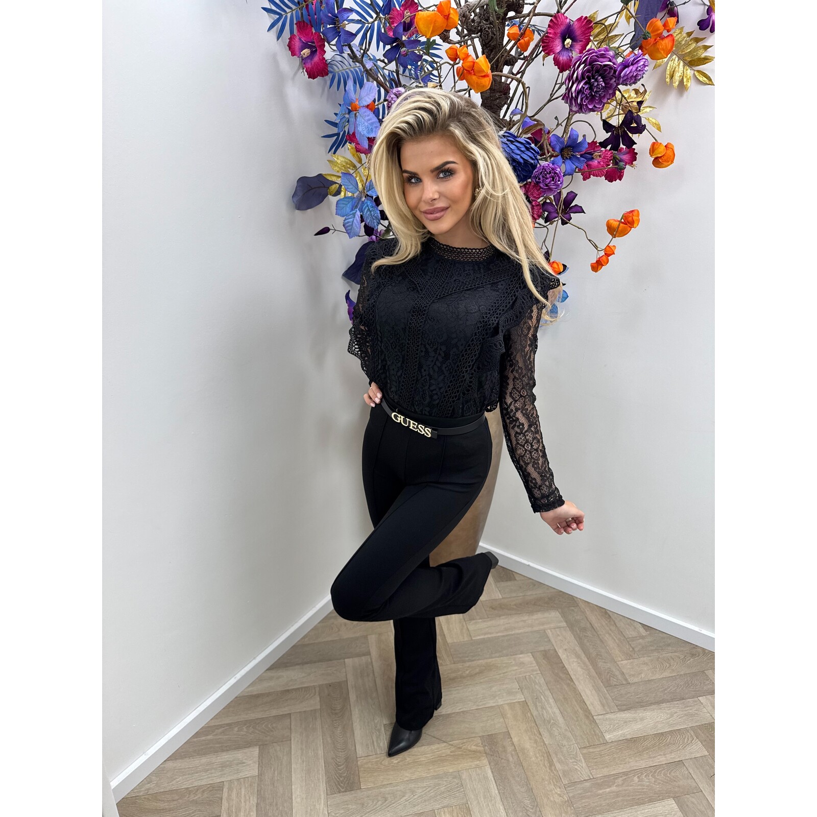 Top Jolie Lace Black 2111