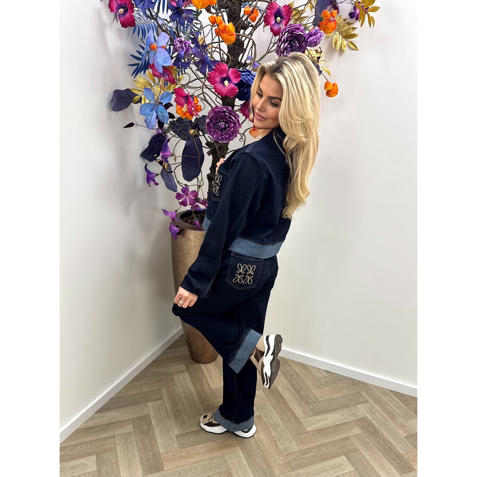 Denim Jacket Stylish Dark Blue MP2231