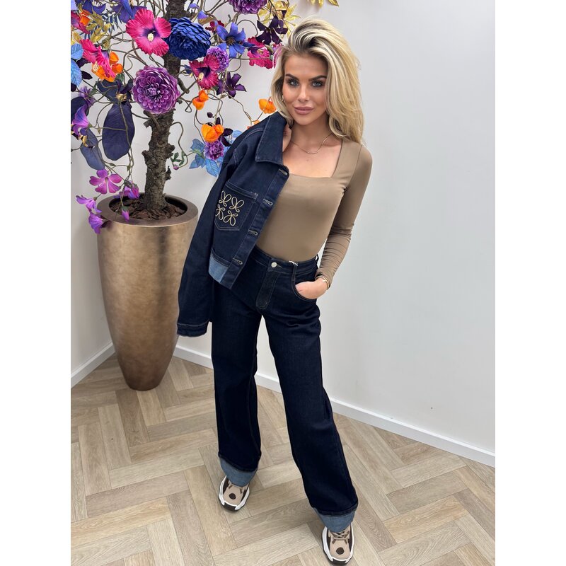 Top basic Swan Long Sleeve HS9066 Taupe