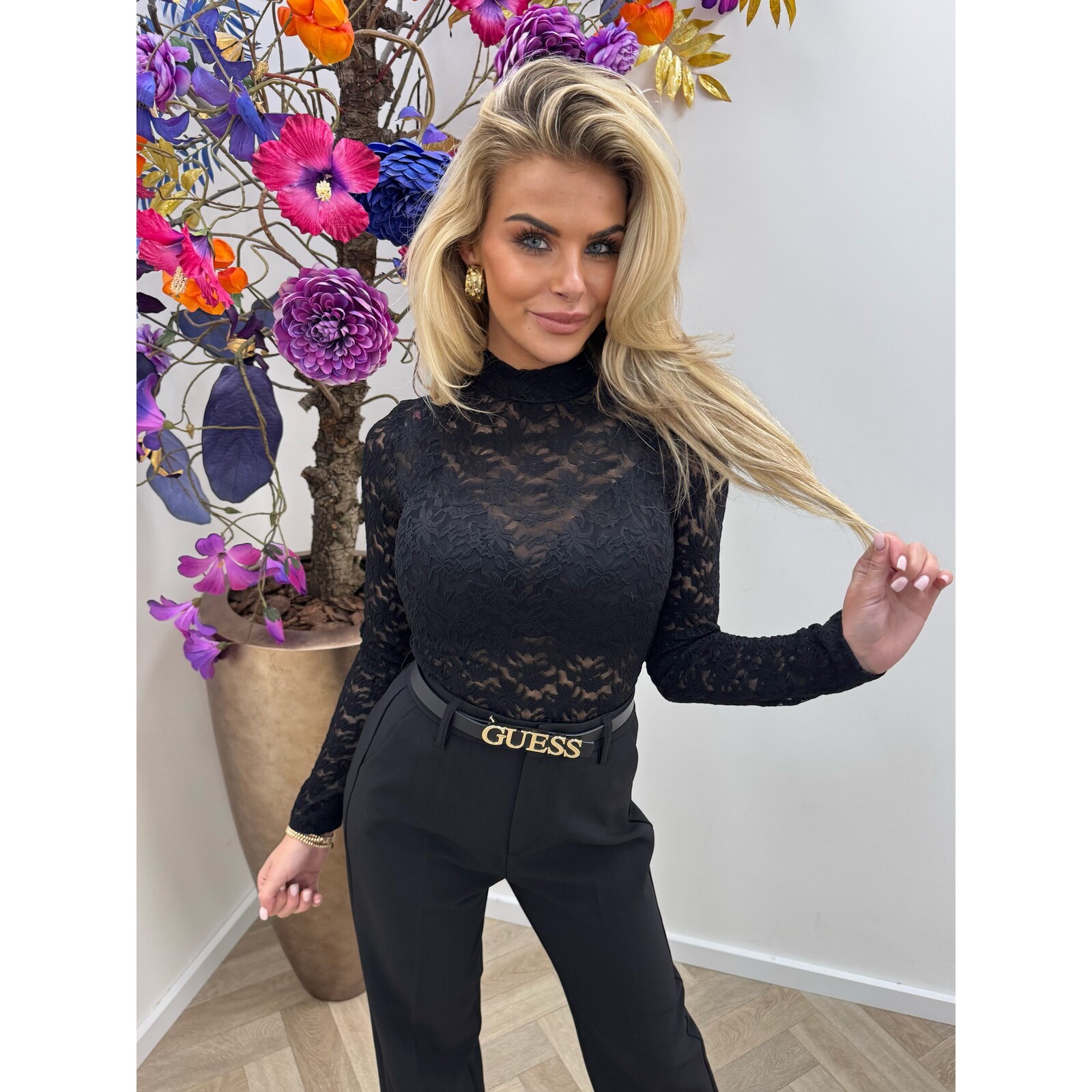 Col Top lace By swan HS9883 Black