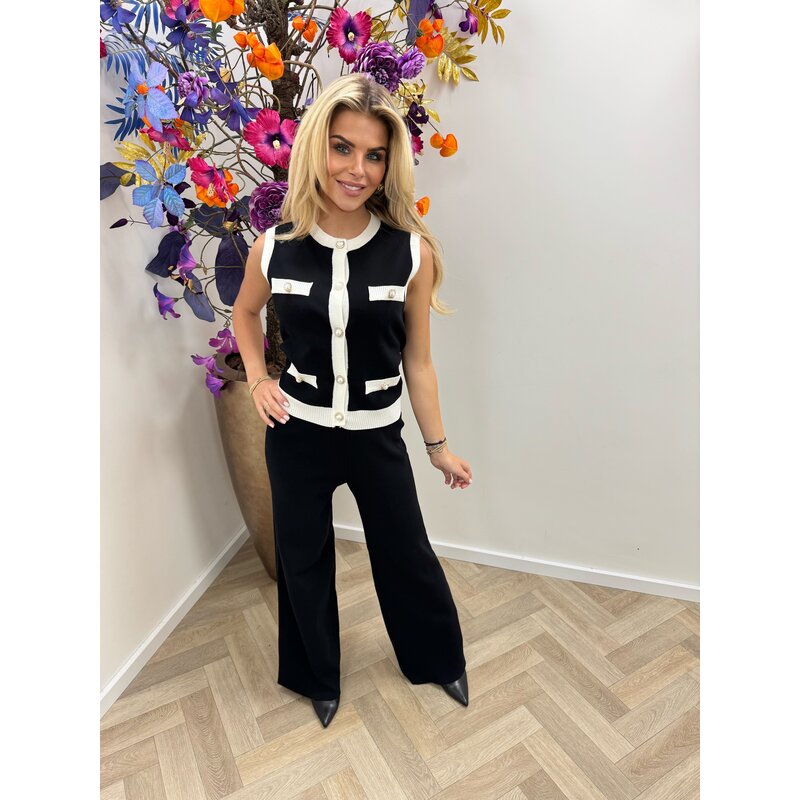 Gilet top Celina QX627 Black