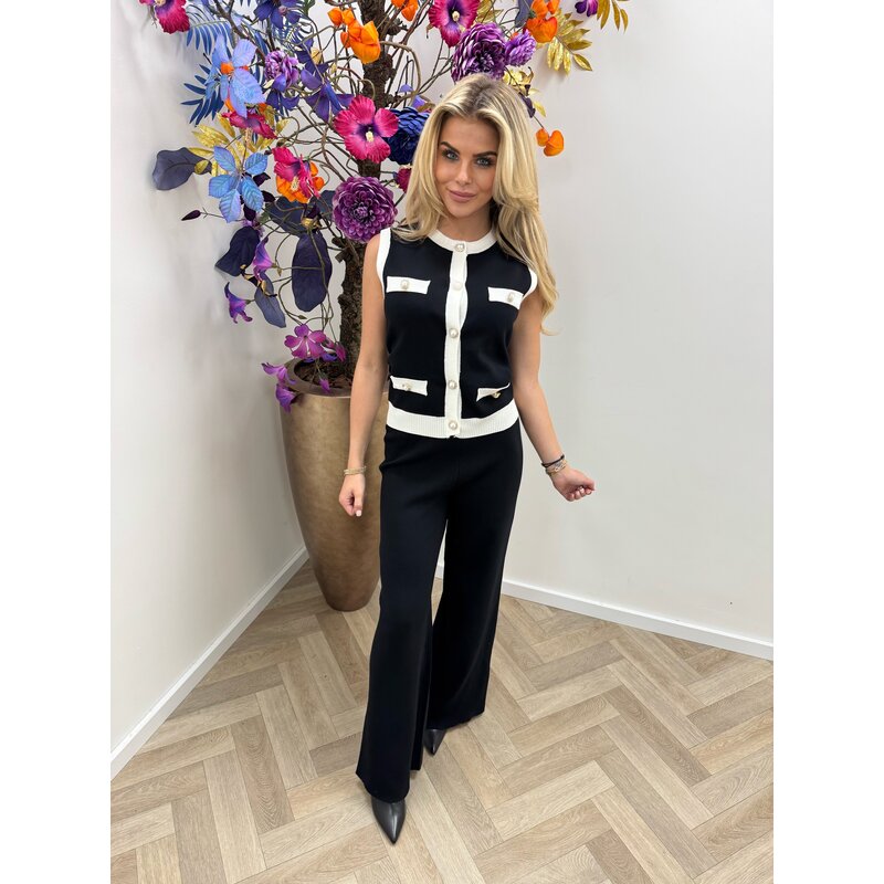 Gilet top Celina QX627 Black