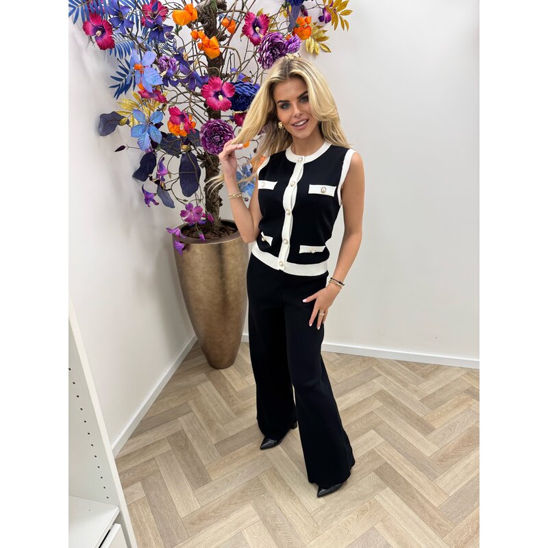 Gilet top Celina QX627 Black