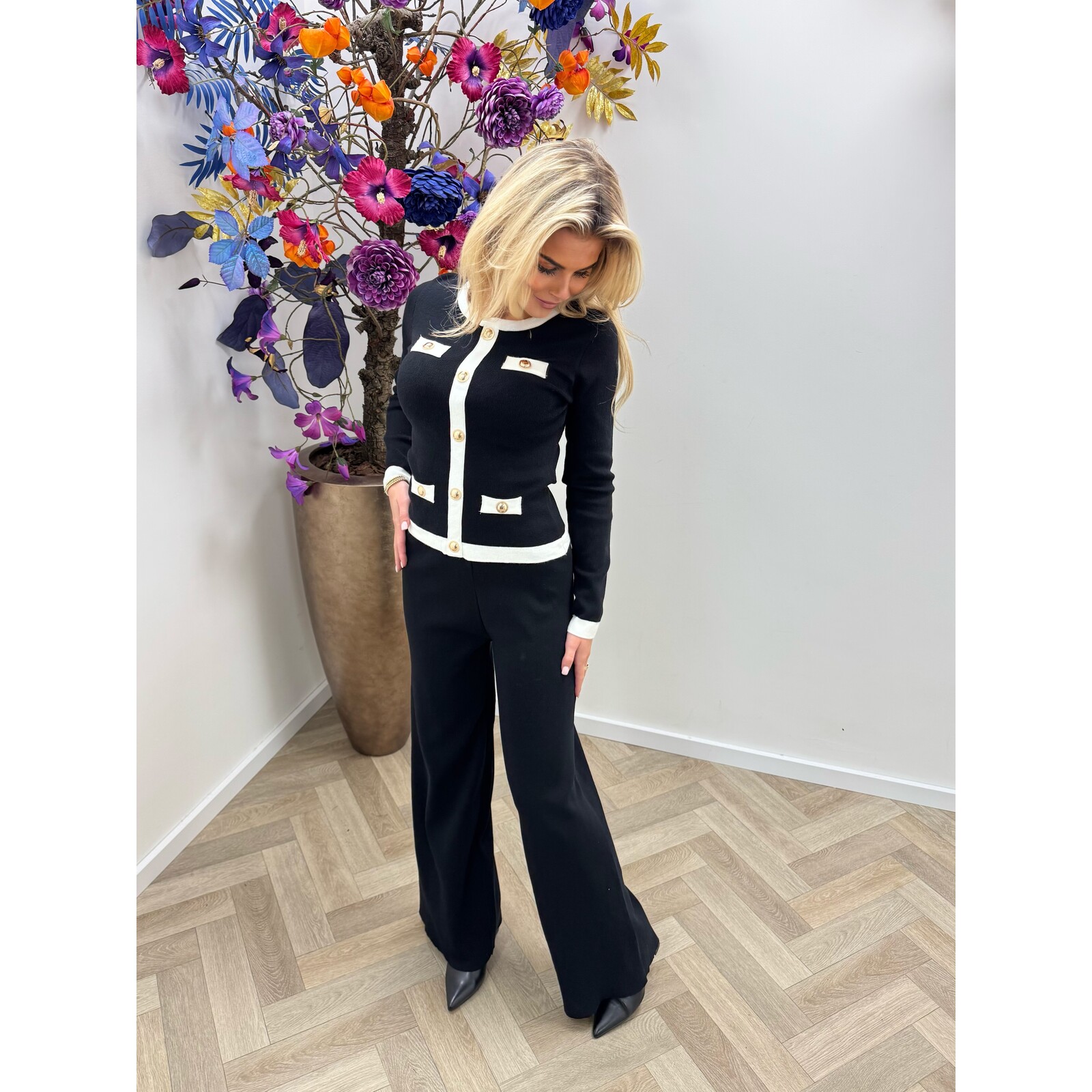 Long sleeve Top Celina LM23653 Black