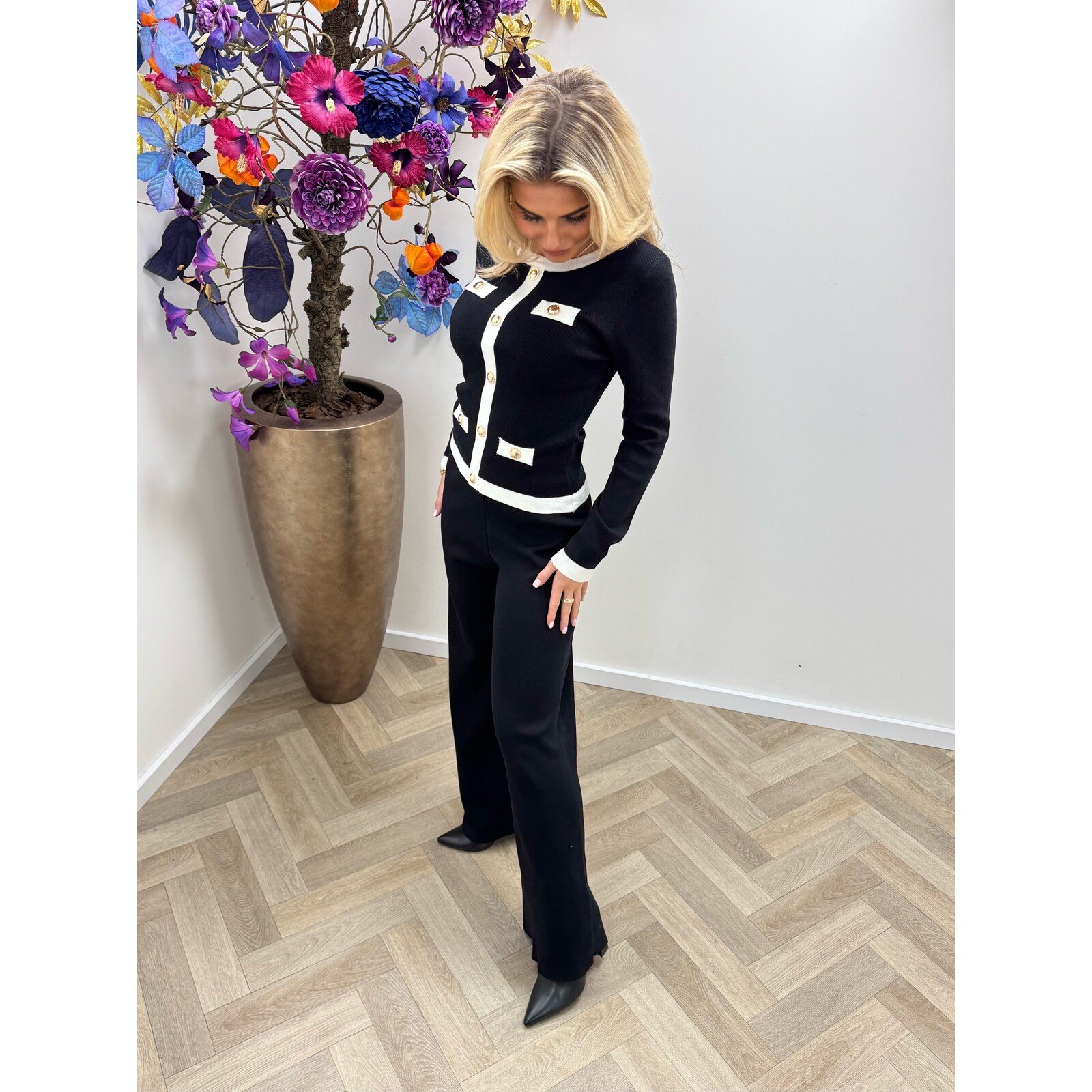 Long sleeve Top Celina LM23653 Black