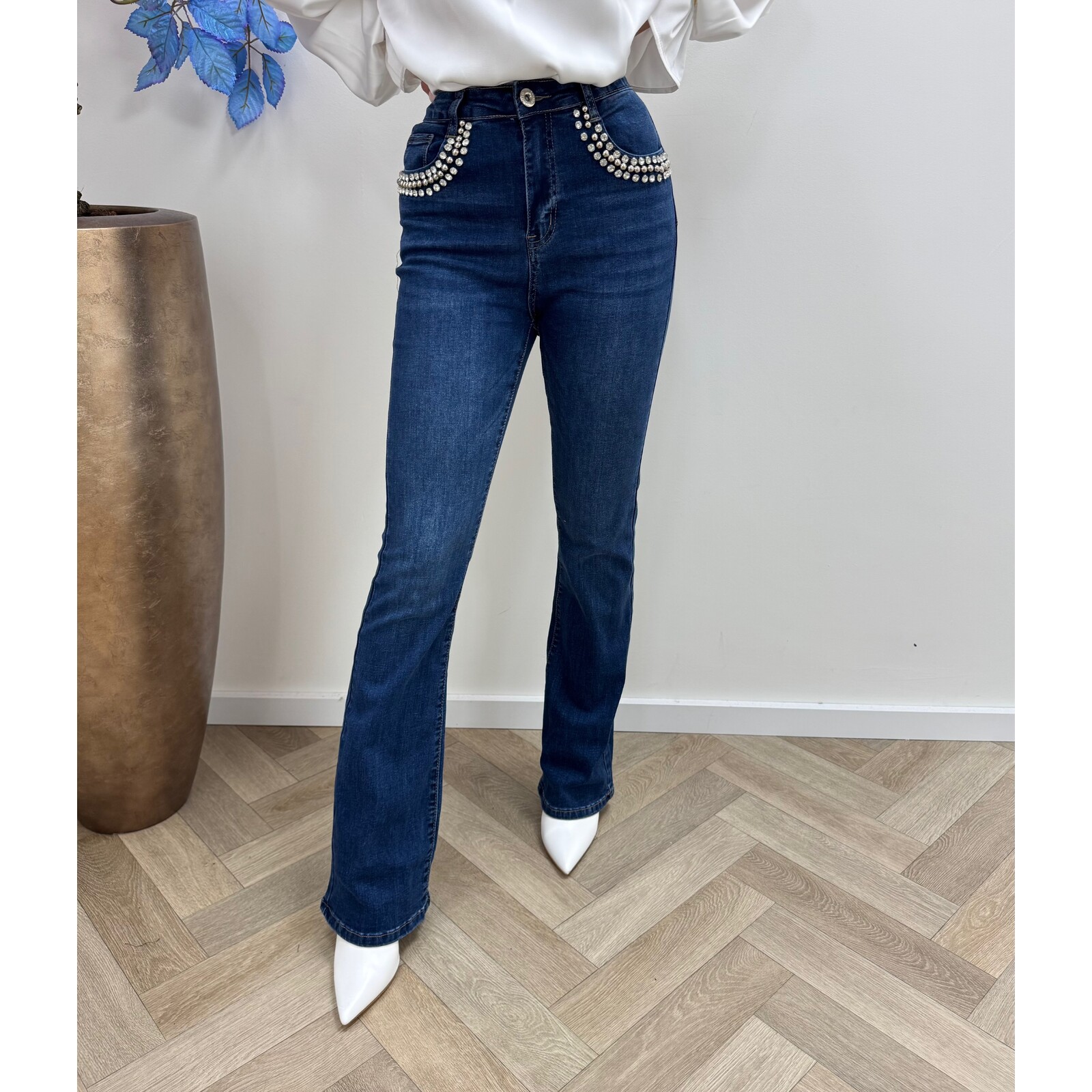 Flair Jeans Diamonds Denim Blue 1733