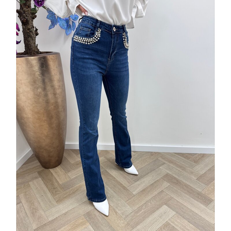 Flair Jeans Diamonds Denim Blue 1733