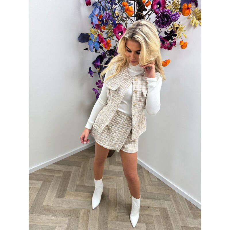 2 delige set Hailey  Creme