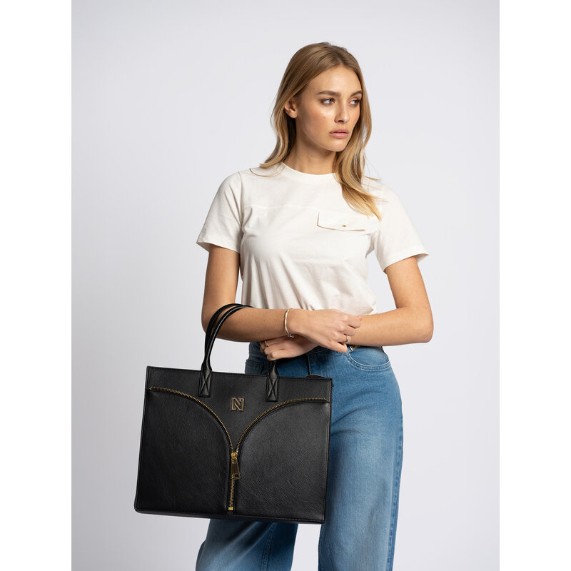 Shopper Mayda Zipper Black Nikkie