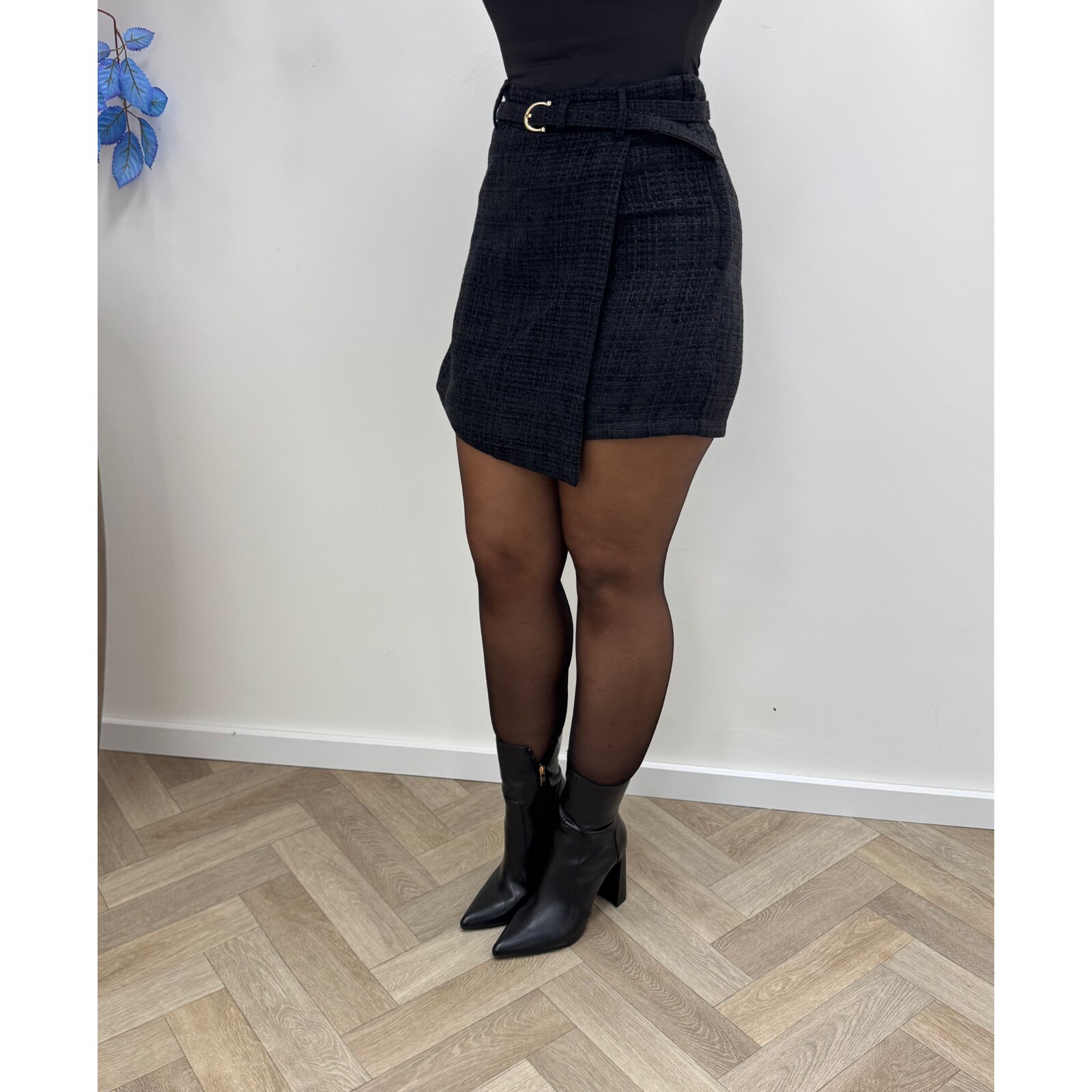 Skort Tweed Linn PC110 Black