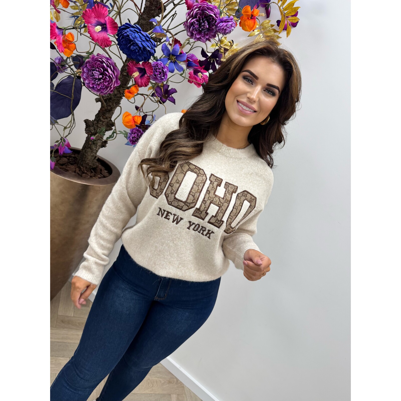 Trui Soho Designer AM756 Beige