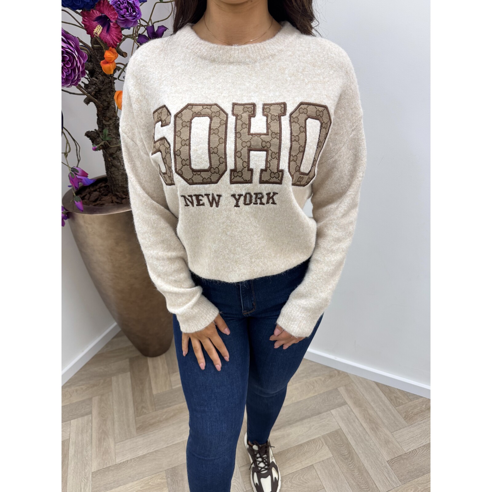 Trui Soho Designer AM756 Beige