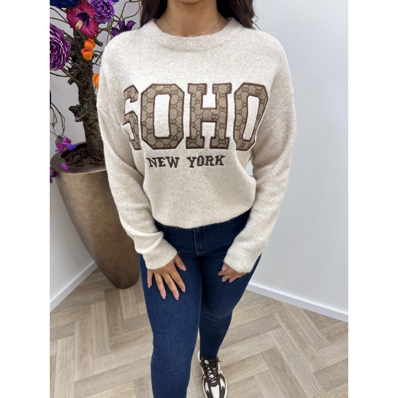 Trui Soho Designer AM756 Beige