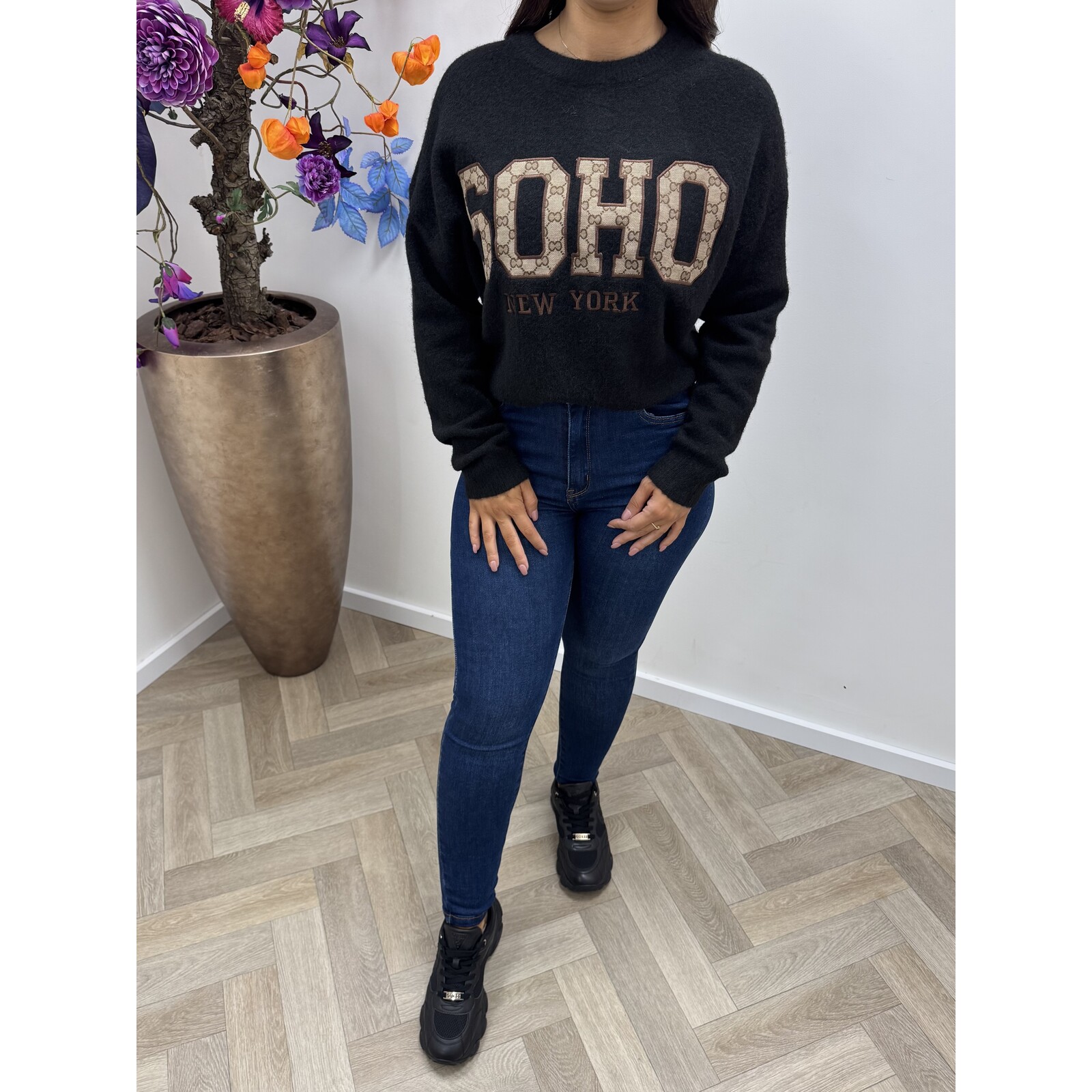 Trui Soho Designer AM756 Black