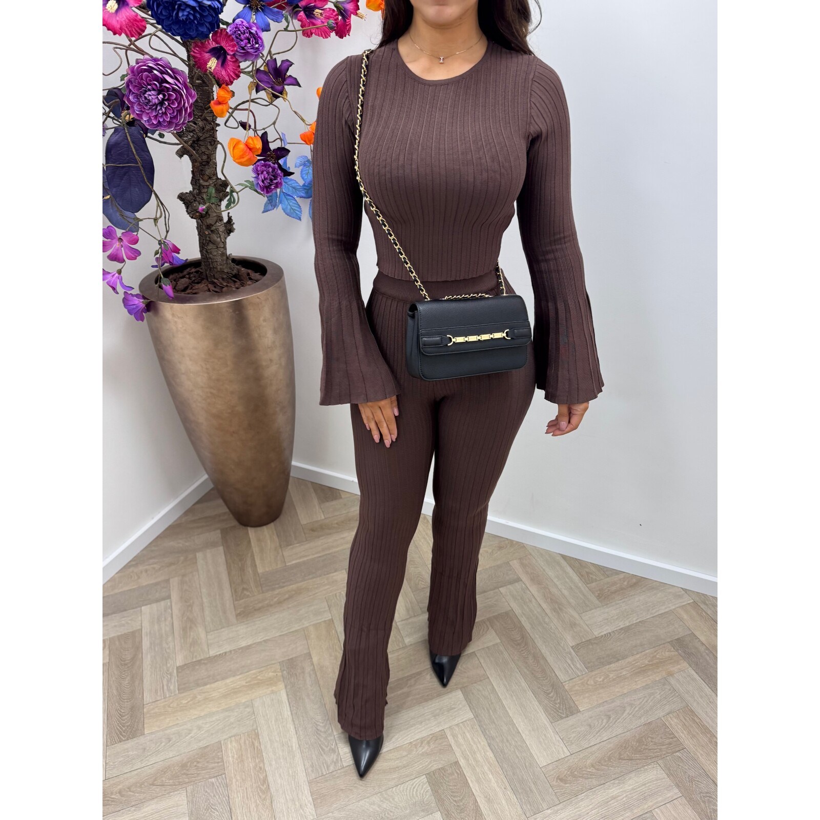 2 Delige Rib set Flair 95103 Choco