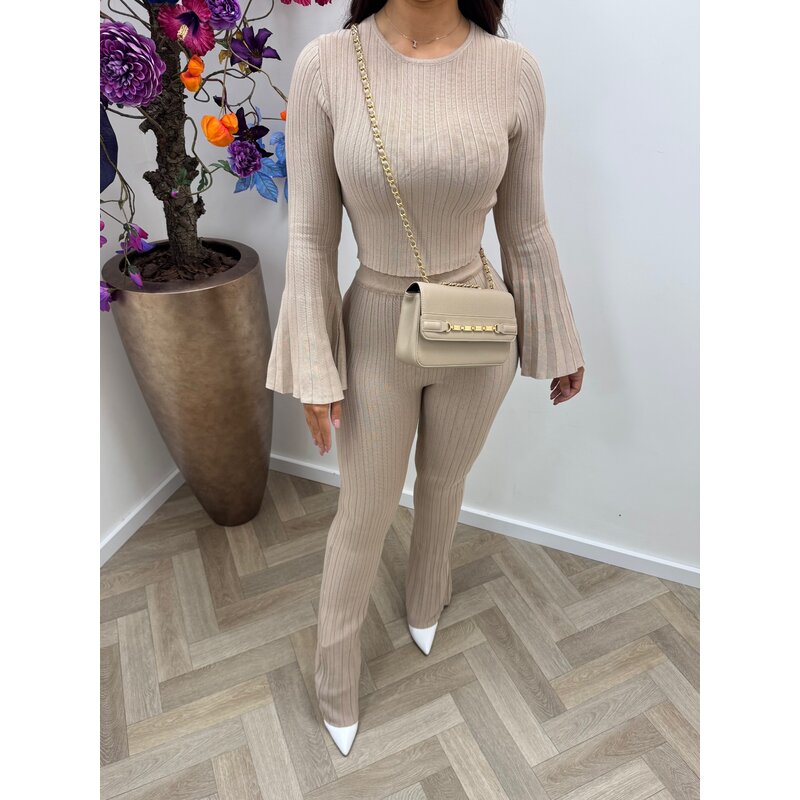 2 Delige Rib set Flair 95103  Beige