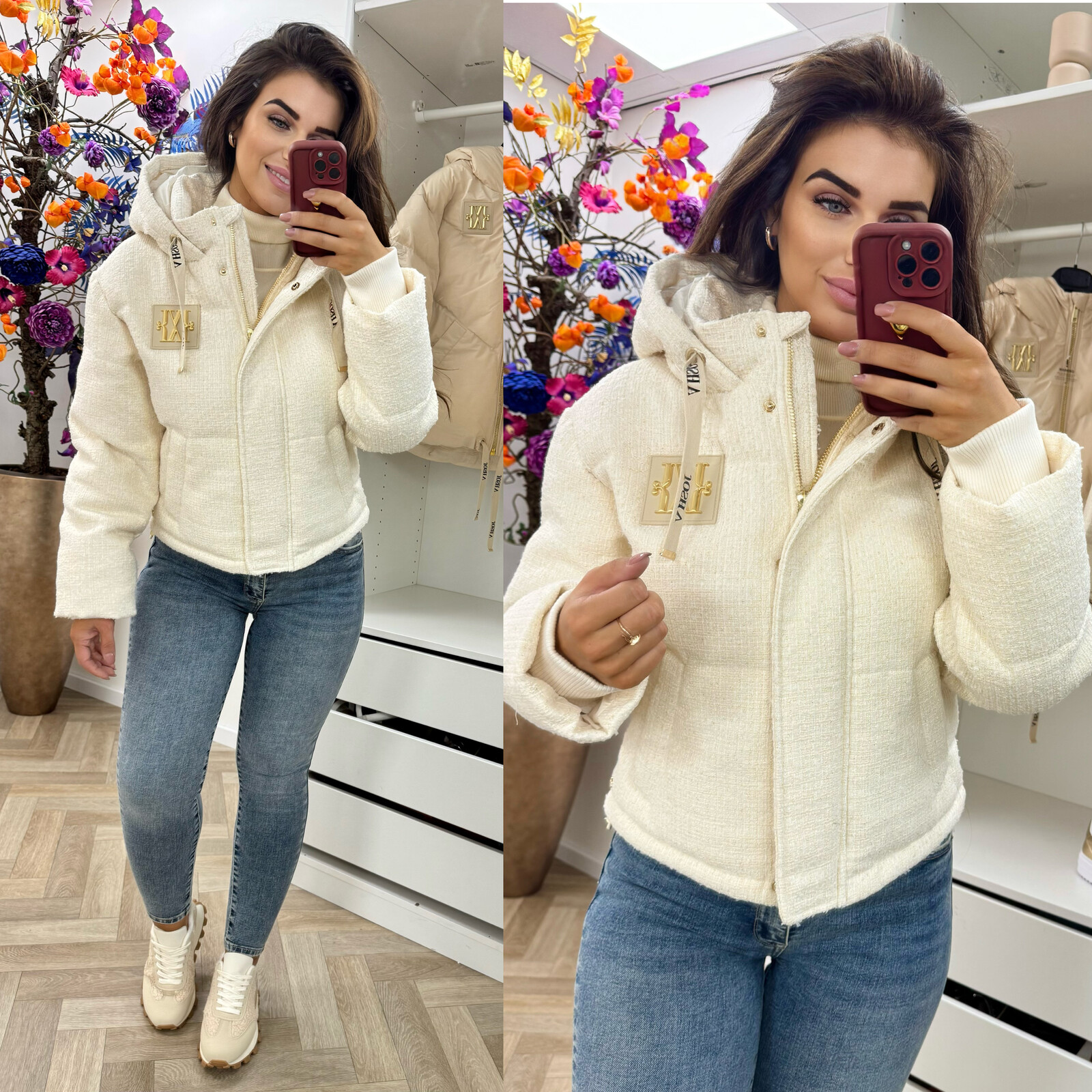 JoshV Jacket Alice Cocoon White JoshV