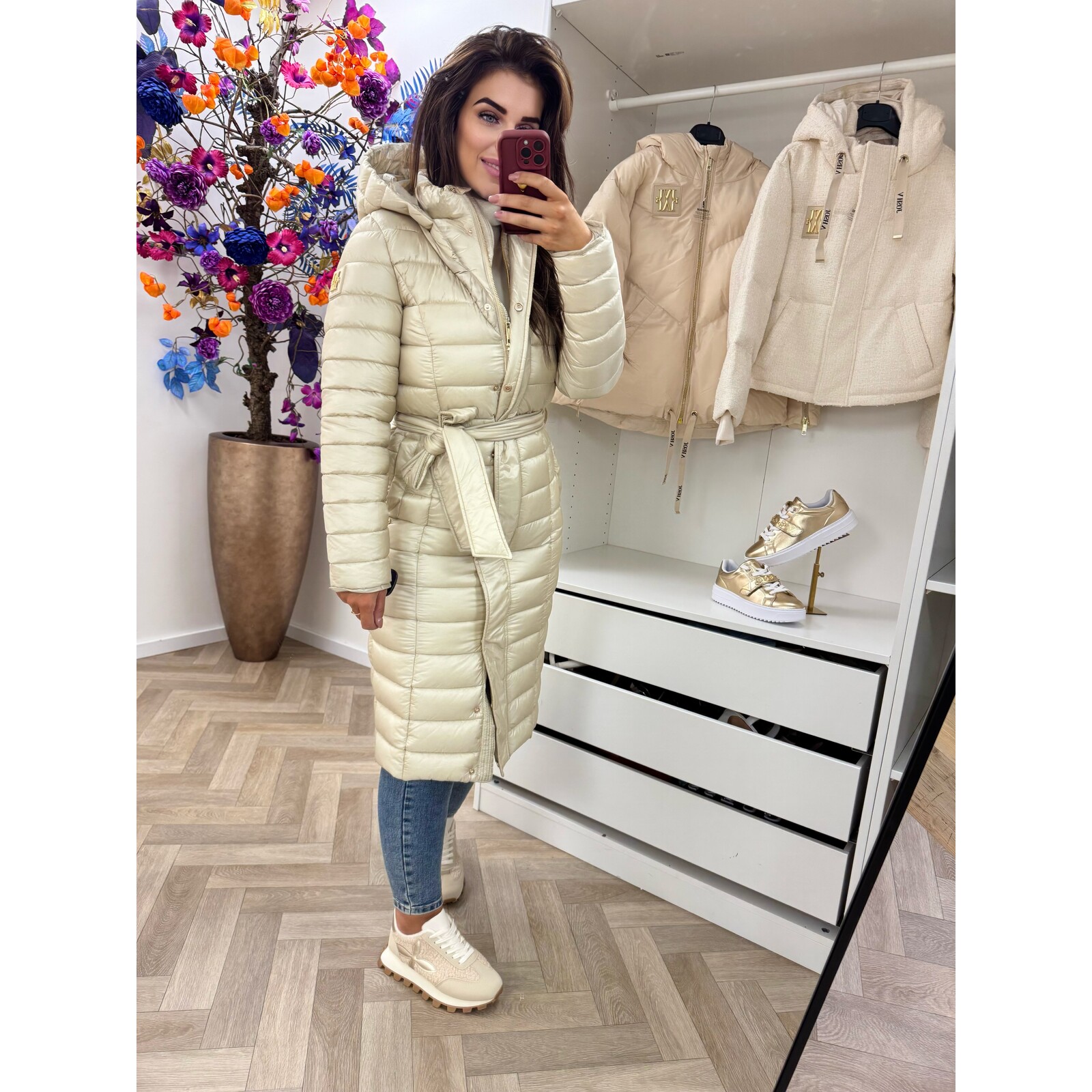JoshV Jacket Mirsa Long Light Beige JoshV